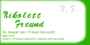 nikolett freund business card